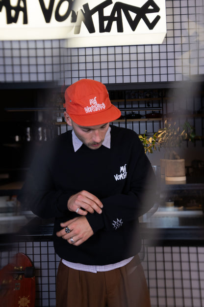 Má Vontade 5 Panel Cap Laranja