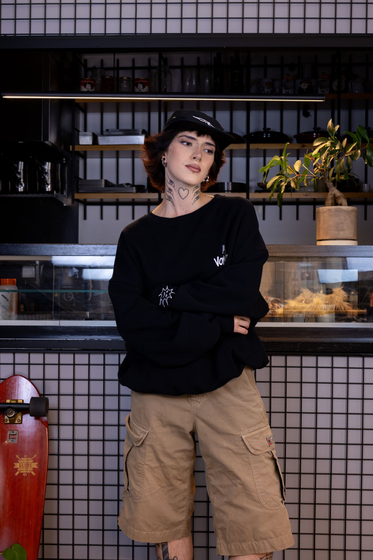 Má Vontade 5 Panel Cap Preto