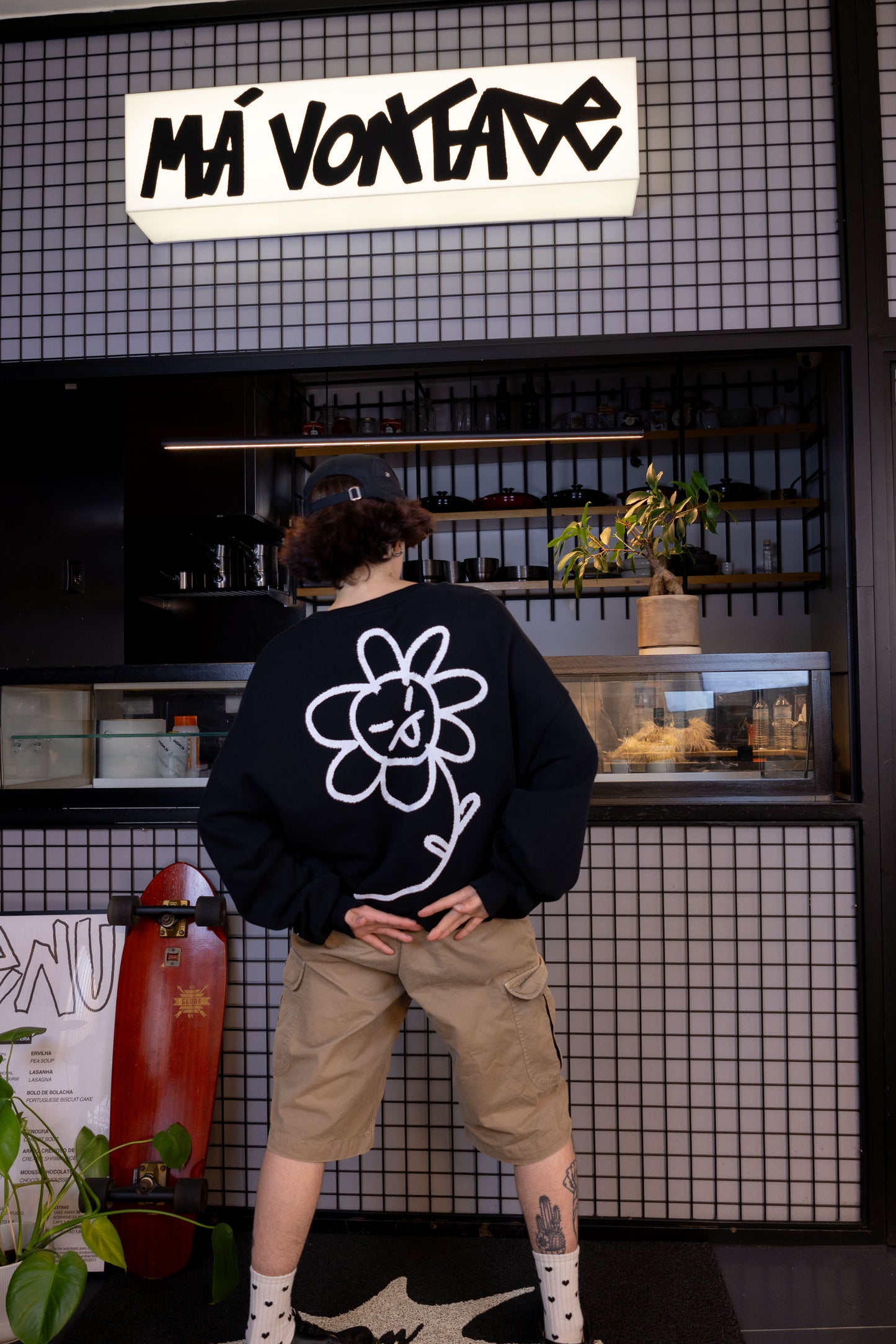 Má Vontade 5 Panel Cap Preto