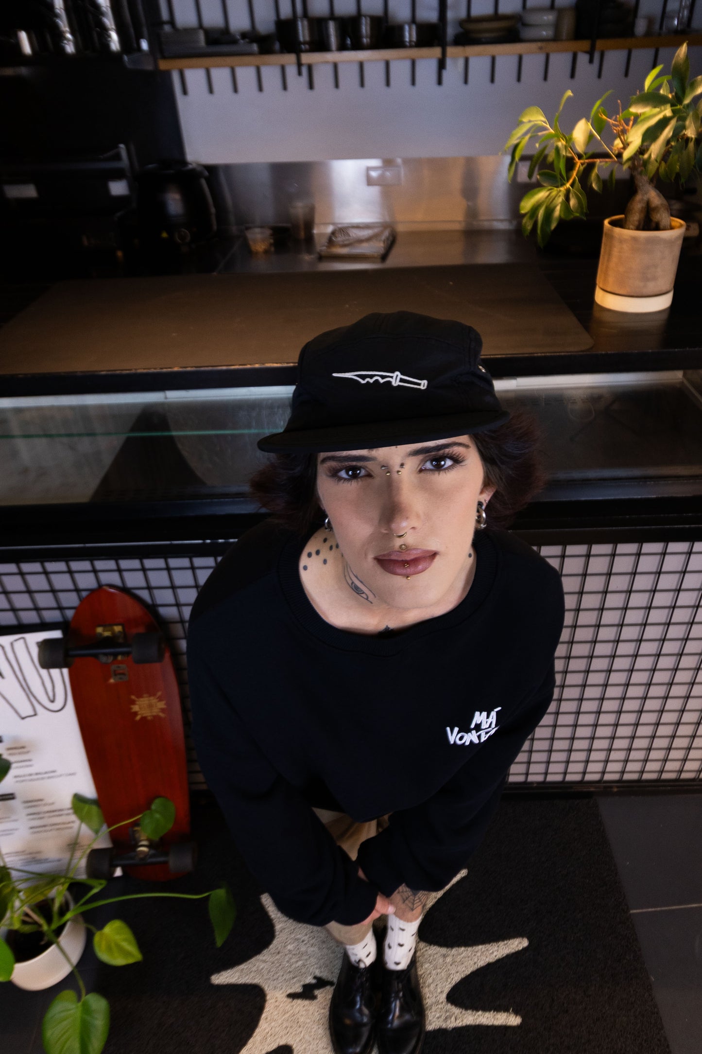 Má Vontade 5 Panel Cap Preto