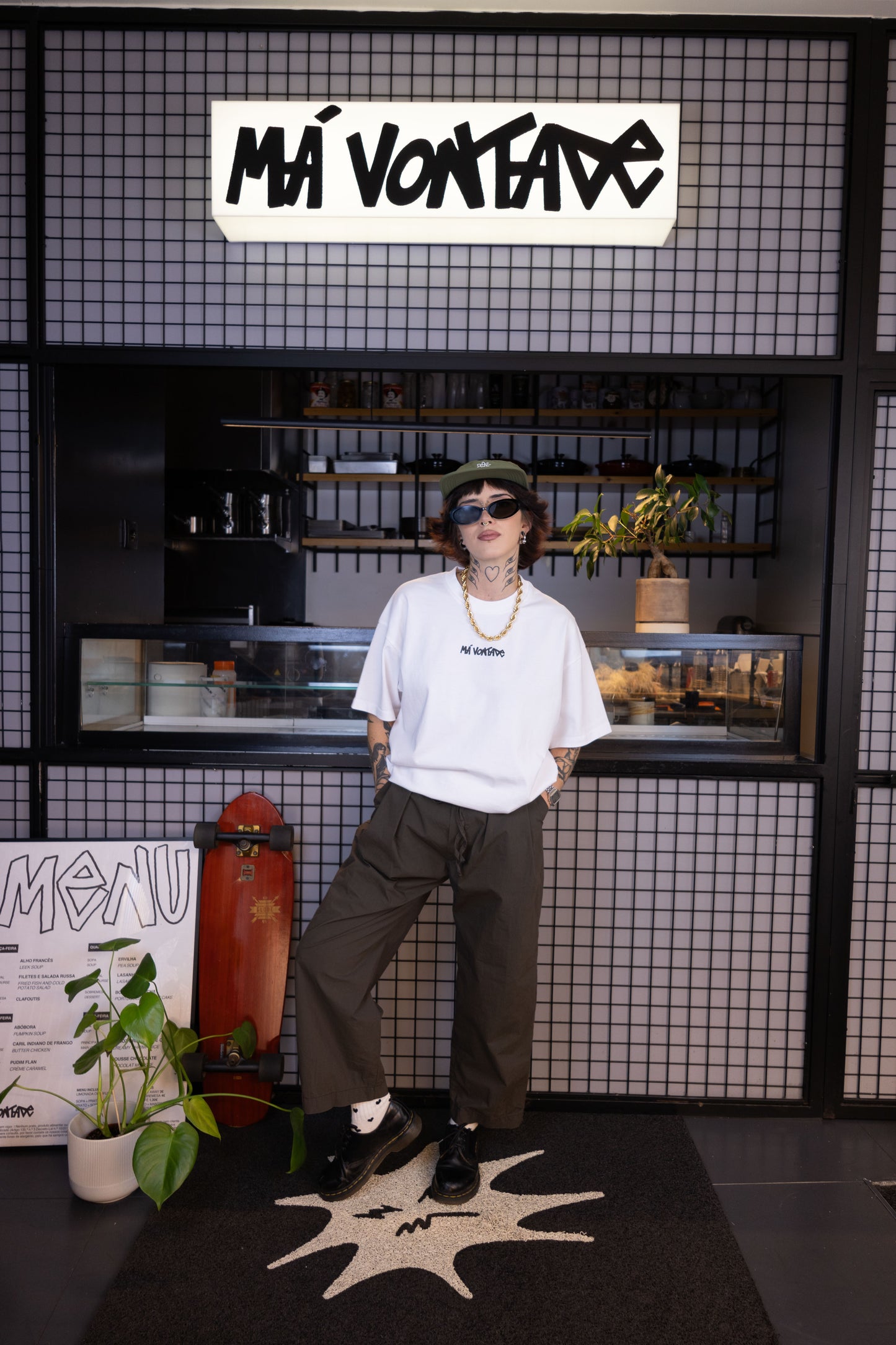 Má Vontade 5 Panel Cap Verde